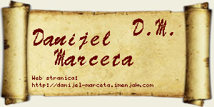 Danijel Marčeta vizit kartica